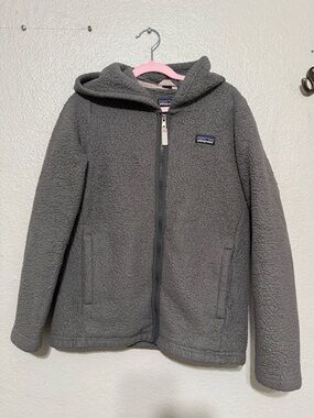 Patagonia Los Gatos Gray Fleece Hooded Jacket